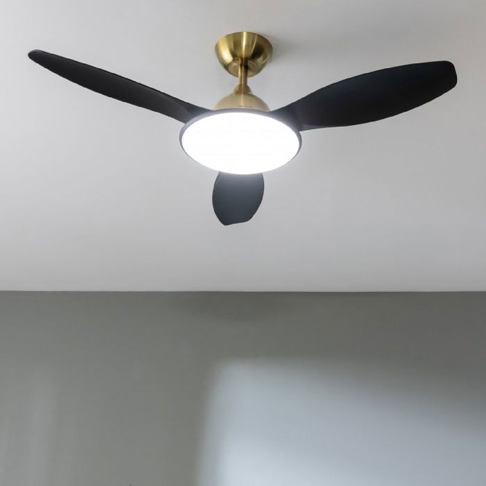 Ventilateur de Plafond avec Lumière Cecotec EnergySilence 4800 Noir Doré 36 W