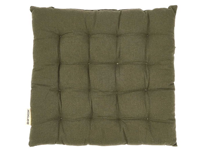 Giftdecor Coussin de Chaise Vert 40 x 5 x 40 cm Coton et Polyester (Set de 12)