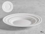 Vivalto Assiette à dessert Ondas Opal 19 cm Blanc (Set de 24)