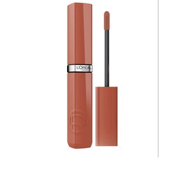 L'Oréal Paris Infallible Laque Résistance - Gloss à lèvres effet vinyle liquide #Smoked Rose - Longue tenue 16h - 4,3 ml