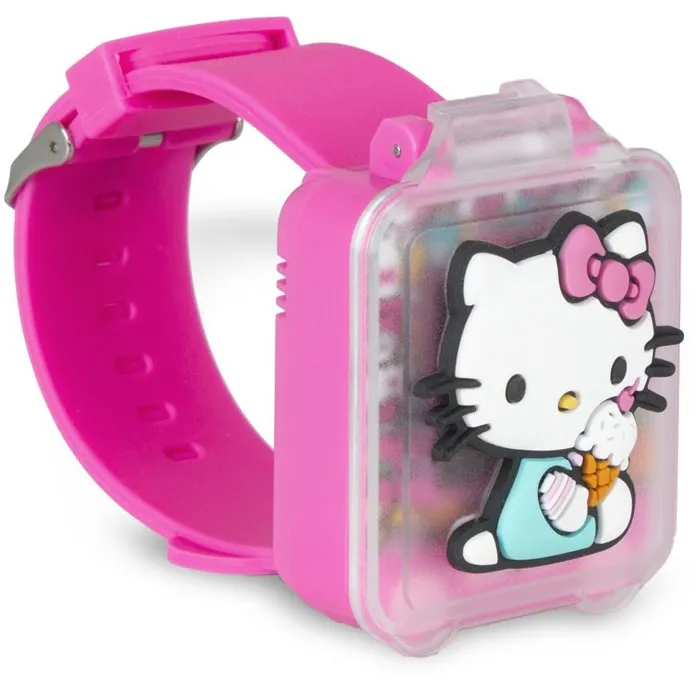 Kids Licensing Montre éducative et à jeux Hello Kitty - GEN4148 - 5 jeux, changement de fond d'écran, fonction chronomètre - Pile incluse