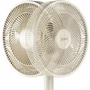 DOMO Ventilateur sur Pied et sur Table 2 en 1 - 3 Vitesses - 7 Pales - Silencieux - 55 W - Couleur Sable