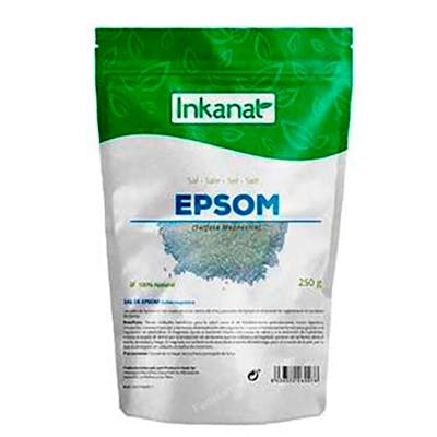 INKANAT Sels d'Epsom 250 g - Sulfate de Magnésium pour Bains Détox et Relaxation Musculaire - Usage Interne et Externe - Sans Métaux Lourds INKANAT Sels d'Epsom 250 g - Sulfate de Magnésium pour Bains Détox et Relaxation Musculaire - Usage Interne et Externe - Sans Métaux Lourds