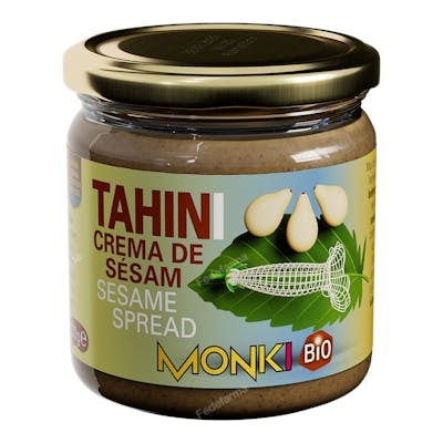 Monki Crème de Sésamo Bio sans sel 330g Monki Crème de Sésamo Bio sans sel 330g