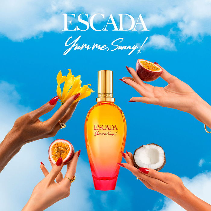Escada Yum Me Sunny - Eau de Parfum pour Femme - Vaporisateur 100 ml - Parfum fruité et lumineux aux notes de fruit de la passion, ylang-ylang et lait de coco