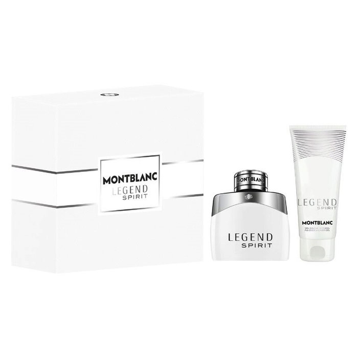 Montblanc Coffret Homme Legend Spirit : Eau de Toilette 50 ml + Gel Douche Nettoyant 100 ml pour Tous Types de Peau