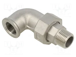 GEBO Coude à 90° G 1/2" en acier inoxydable 1.4408