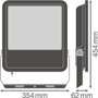 Ledvance Projecteur LED 200W 25000Lm 4000K IP65 Noir