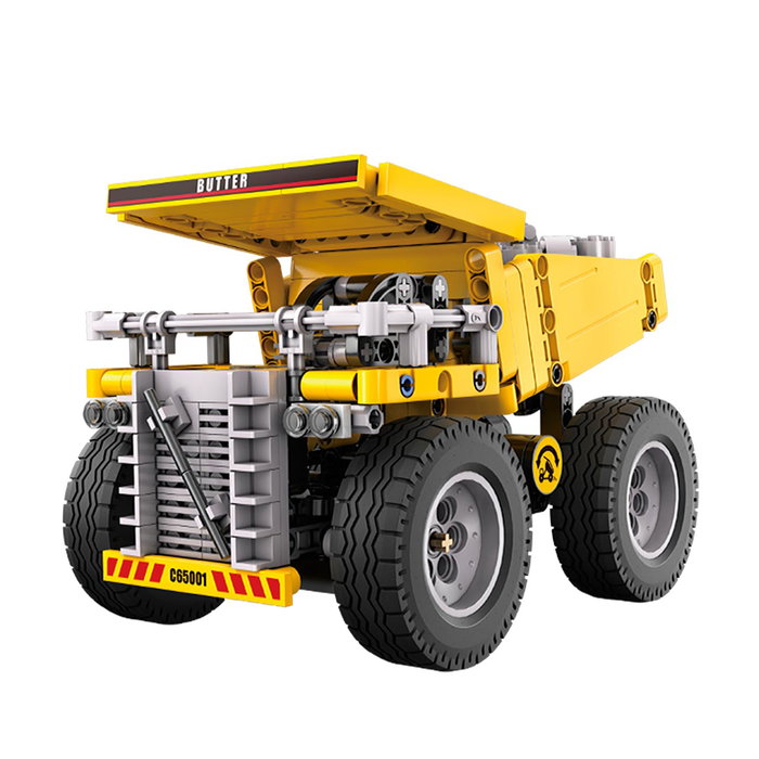 CADA Camion-Benne 372 Pièces - Jouet de Construction (Voiture, Truck) pour Enfants à partir de 8 ans - Jeu Compatible Anglais, Français, Allemand, Italien, Portugais, Espagnol