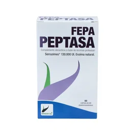 FEPADIET Fepa-Peptasa 130.000 UI 60 Capsules Complément Alimentaire Enzymes Protéases
