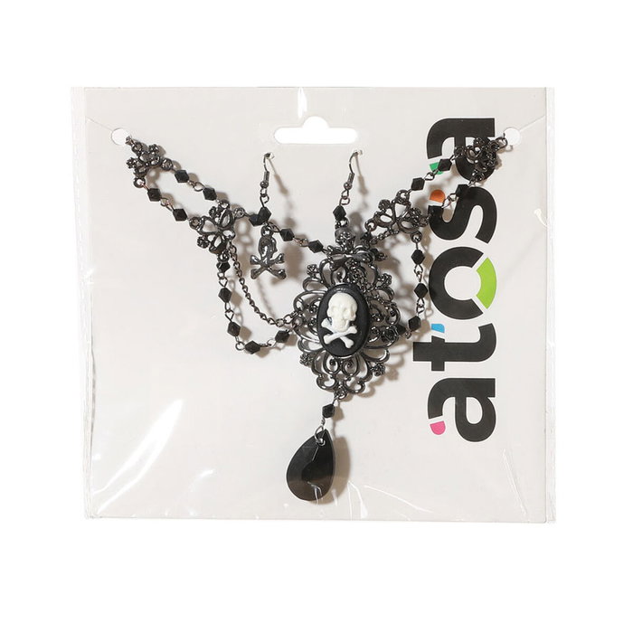BigBuy Outdoor Ensemble Collier et Boucles d'oreilles Noir BigBuy Outdoor Ensemble Collier et Boucles d'oreilles Noir