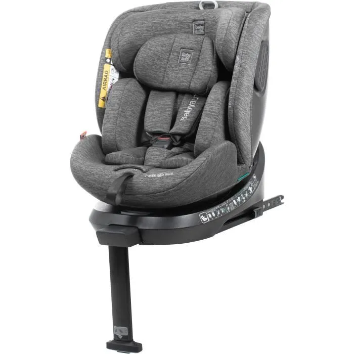 Babyauto Core Siège Auto Groupe 0/1/2/3 (40-150 cm) i-Size Isofix Pivotant 360° Inclinable avec Réducteur, Gris Babyauto Core Siège Auto Groupe 0/1/2/3 (40-150 cm) i-Size Isofix Pivotant 360° Inclinable avec Réducteur, Gris
