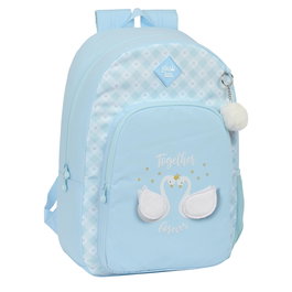 Cartable Glow Lab Cisnes Bleu 30 x 46 x 14 cm