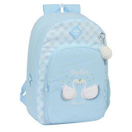 Cartable Glow Lab Cisnes Bleu 30 x 46 x 14 cm
