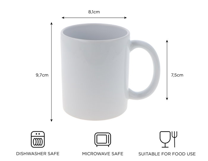 Innspiro Lot de 36 tasses en céramique blanche de 325 ml