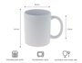 Innspiro Lot de 36 tasses en céramique blanche de 325 ml
