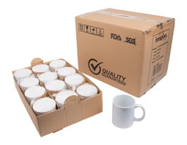 Innspiro Lot de 36 tasses en céramique blanche de 325 ml