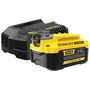 STANLEY FATMAX Pack Batterie 18V 4Ah + Chargeur 2A - Kit de Démarrage - Compatible avec la Gamme V20 - SFMCB14M1-QW