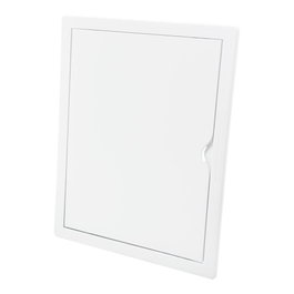 Edm Trappe de visite rectangulaire encastrable ABS blanc 20x25cm avec mécanisme push-pull pour pladour