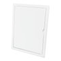 Edm Trappe de visite rectangulaire encastrable ABS blanc 20x25cm avec mécanisme push-pull pour pladour