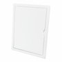 Edm Couvercle de trappe rectangulaire encastrable blanc 20x25cm