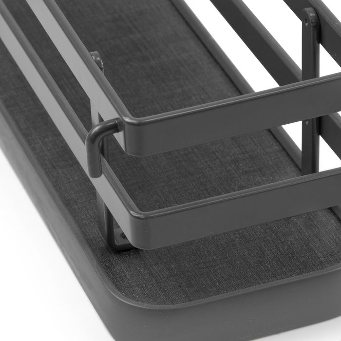 Emuca Kit de plateau à épices Titane pour meuble de cuisine ou élément suspendu, acier, gris anthracite Emuca Kit de plateau à épices Titane pour meuble de cuisine ou élément suspendu, acier, gris anthracite