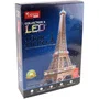 Explora Maquette 3D Tour Eiffel Lumineuse LED à Monter Soi-Même - 84 Pièces - 78 cm - Sans Colle Ni Outils - Cadeau
