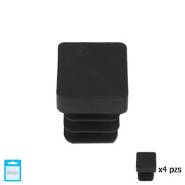 MAURER Embouts carrés intérieurs noirs 12x12 mm (lot de 4)