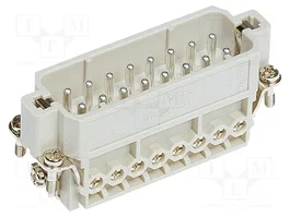 HARTING Insert de contact HDC mâle Han® A 16 pôles