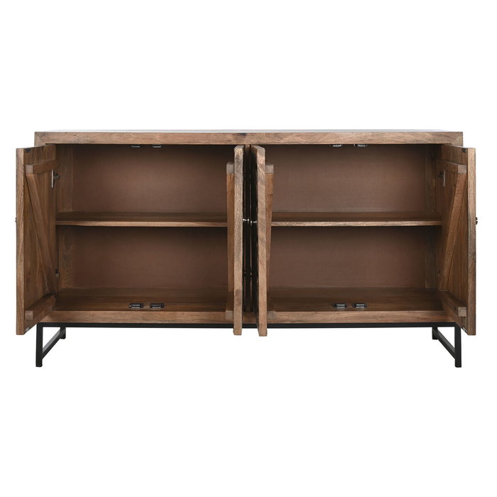 Buffet Home ESPRIT Marron Noir Argenté Naturel Bois de manguier Miroir 150 x 38 x 80 cm Buffet Home ESPRIT Marron Noir Argenté Naturel Bois de manguier Miroir 150 x 38 x 80 cm