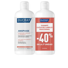 Ducray Anaphase Shampooing Anti-chute et Pousse des Cheveux - Pack de 2 x 400 ml