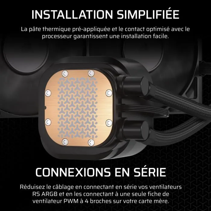 Corsair Nautilus 360 RS CW-9060089-WW - Refroidisseur de liquide tout-en-un pour CPU Noir