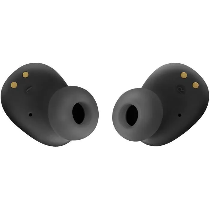 JBL Écouteurs sans fil Vibe Buds - Noir, Son JBL Deep Bass, Autonomie 32h, Recharge Rapide