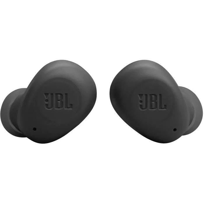 JBL Écouteurs sans fil Vibe Buds - Noir, Son JBL Deep Bass, Autonomie 32h, Recharge Rapide