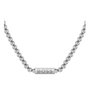 Boss Collier en Acier Inoxydable 55cm Gris