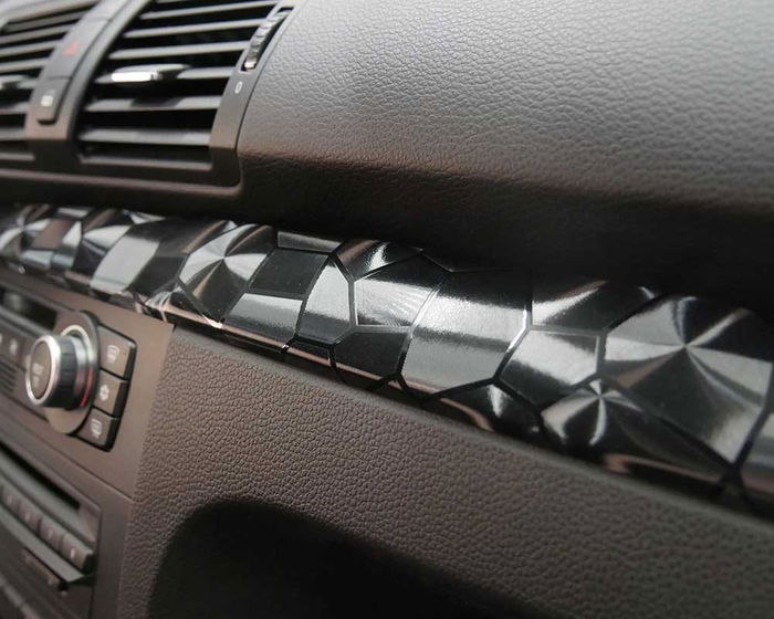 Foliatec Film Intérieur Hexagone Design Cockpit FO3175 - Universel, Auto-Adhésif, Résistant à la Température