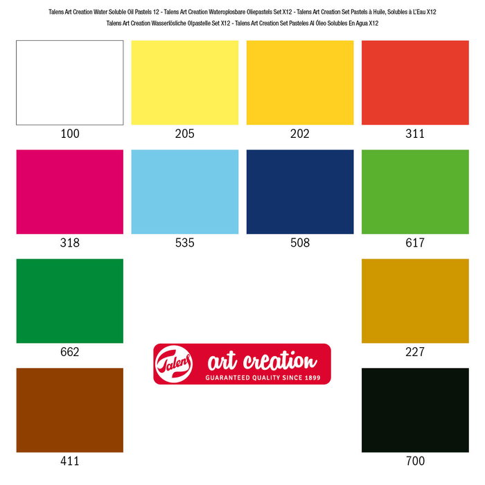 Talens Art Creation Set de pastels à l'huile solubles dans l'eau 12 unités Talens Art Creation Set de pastels à l'huile solubles dans l'eau 12 unités