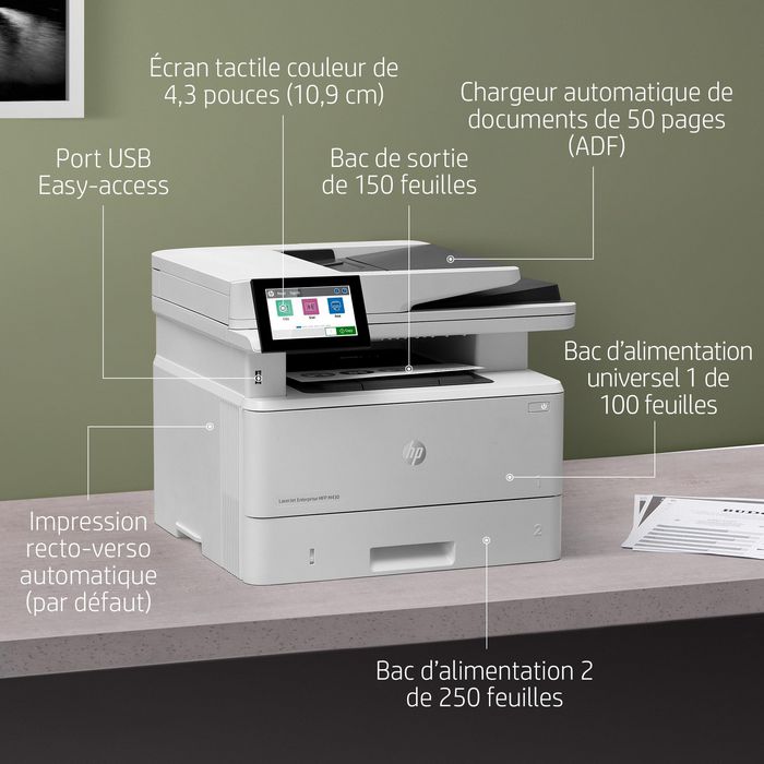 HP LaserJet Enterprise M430f Monochrome Multifonction HP LaserJet Enterprise M430f Monochrome Multifonction