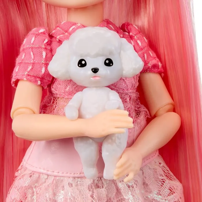 Rainbow High Pretty in Paris Bella Parker - Poupée Mannequin 27 cm avec accessoires et animal