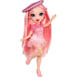Rainbow High Pretty in Paris Bella Parker - Poupée Mannequin 27 cm avec accessoires et animal