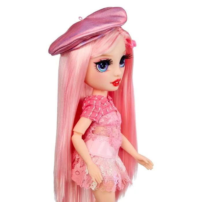 Rainbow High Pretty in Paris Bella Parker - Poupée Mannequin 27 cm avec accessoires et animal