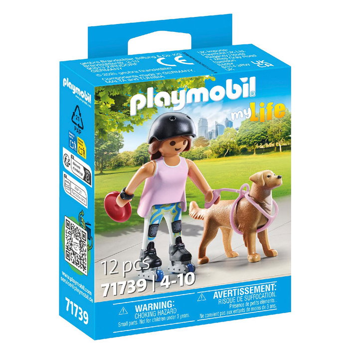 Playmobil My Life Patineuse avec Retriever Playmobil My Life Patineuse avec Retriever