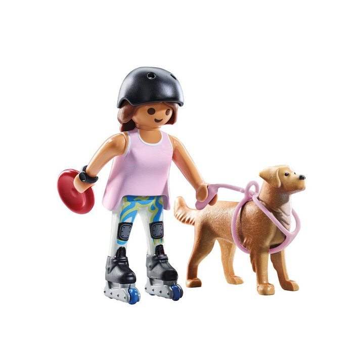 Playmobil My Life Patineuse avec Retriever Playmobil My Life Patineuse avec Retriever