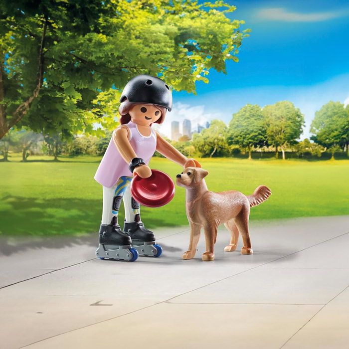 Playmobil My Life Patineuse avec Retriever Playmobil My Life Patineuse avec Retriever