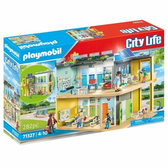 Playmobil École aménagée City Life, 282 pièces