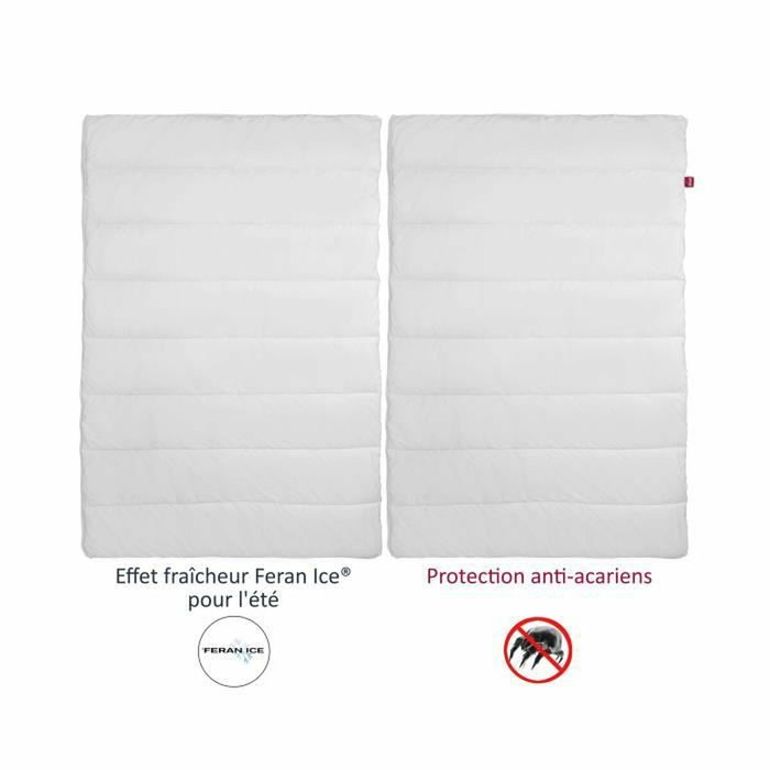 Abeil Couette 4 Saisons Anti-Acariens 140x200cm Blanc Abeil Couette 4 Saisons Anti-Acariens 140x200cm Blanc