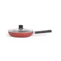 Livoo Sauteuse Antiadhésive MEP153R 26 cm Rouge - Compatible Tous Feux Dont Induction - Revêtement sans PFOA/PFOS - Poignée Silicone - 26 cm