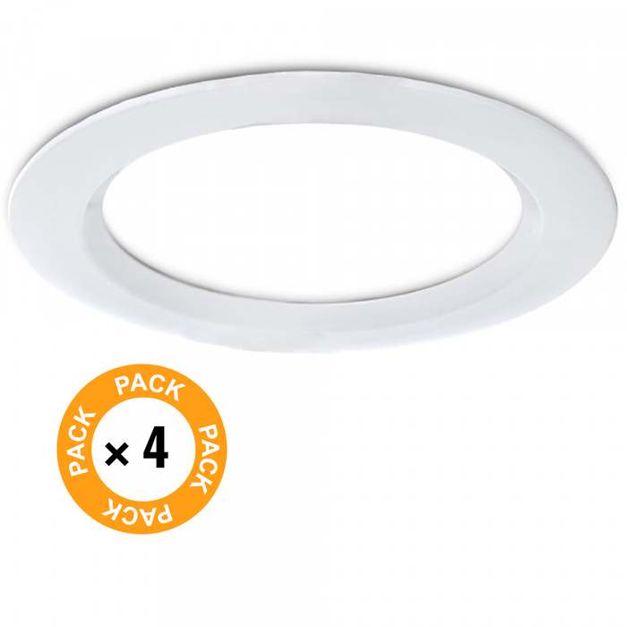 Pack de 4 Downlights LED 24W 2160Lm 6000K IP65 Blanc Froid