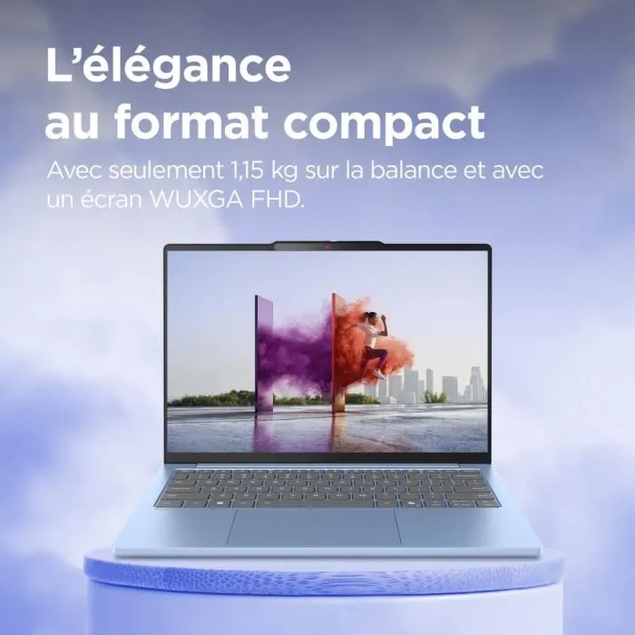 Lenovo IdeaPad Slim 5 13ARP10 - PC portable 13.3" WUXGA - AMD Ryzen 7 7735HS - 16 Go RAM - 512 Go SSD - Clavier AZERTY Bleu - Sans Windows