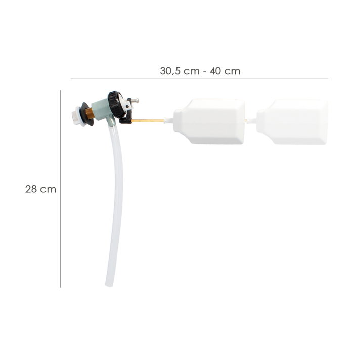 WOLFPACK LINEA PROFESIONAL Robinet flotteur à levier silencieux raccord latéral WOLFPACK LINEA PROFESIONAL Robinet flotteur à levier silencieux raccord latéral